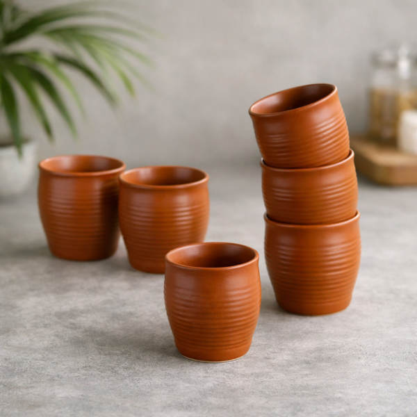 Terracotta cup 6 No 125ml